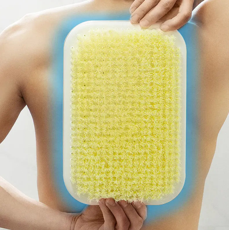Wall-Mount Suction Cup Back Scrubber & Massage Bath Brush