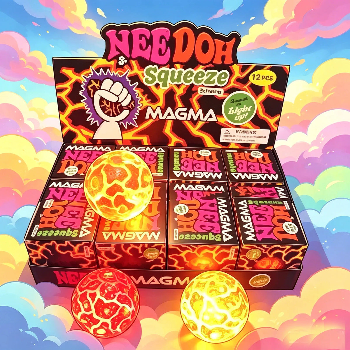NeeDoh Meteorite Squishy Squeeze Balls