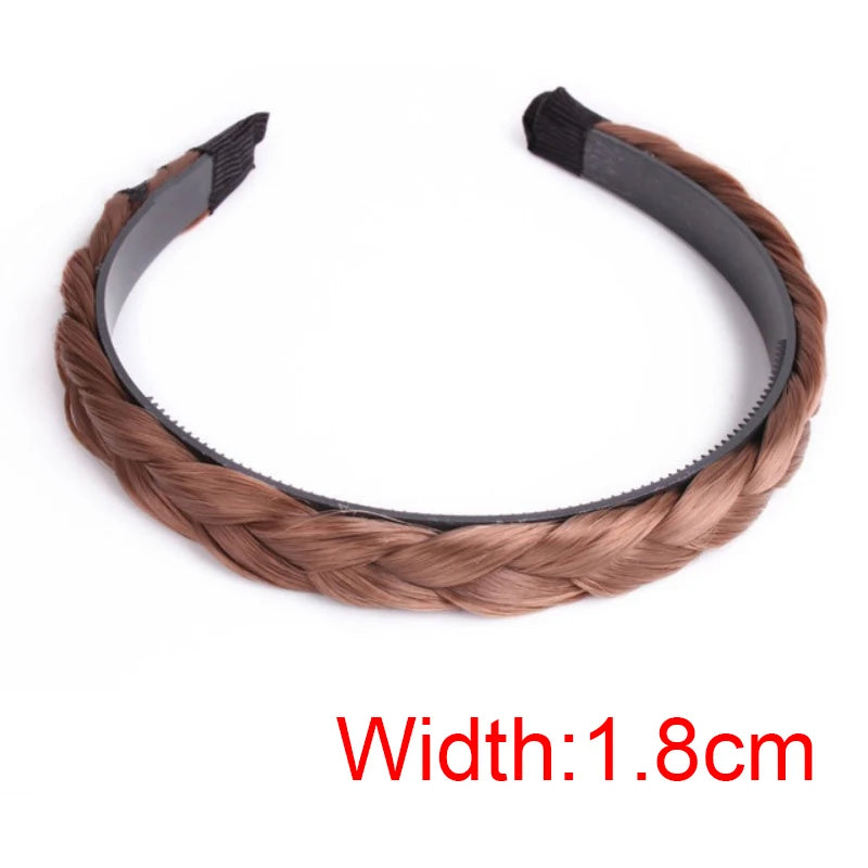 Braid Hair Band Women Fishbone Braid Wig Twist Braid Headband Hairpin Bohemia Non-slip Headdress Bridal Girls Hair Accessories