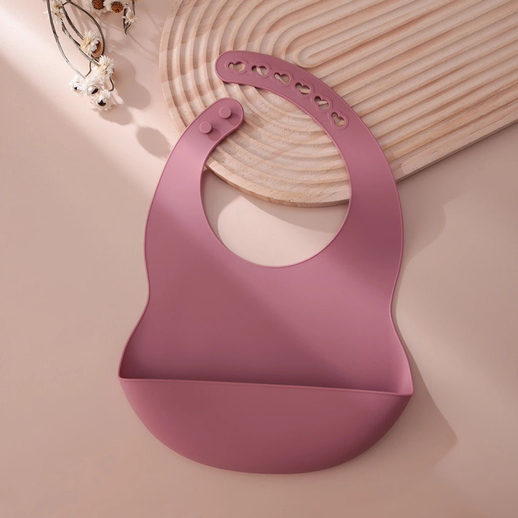 Silicone Baby Bib — Adjustable, Waterproof & BPA-Free