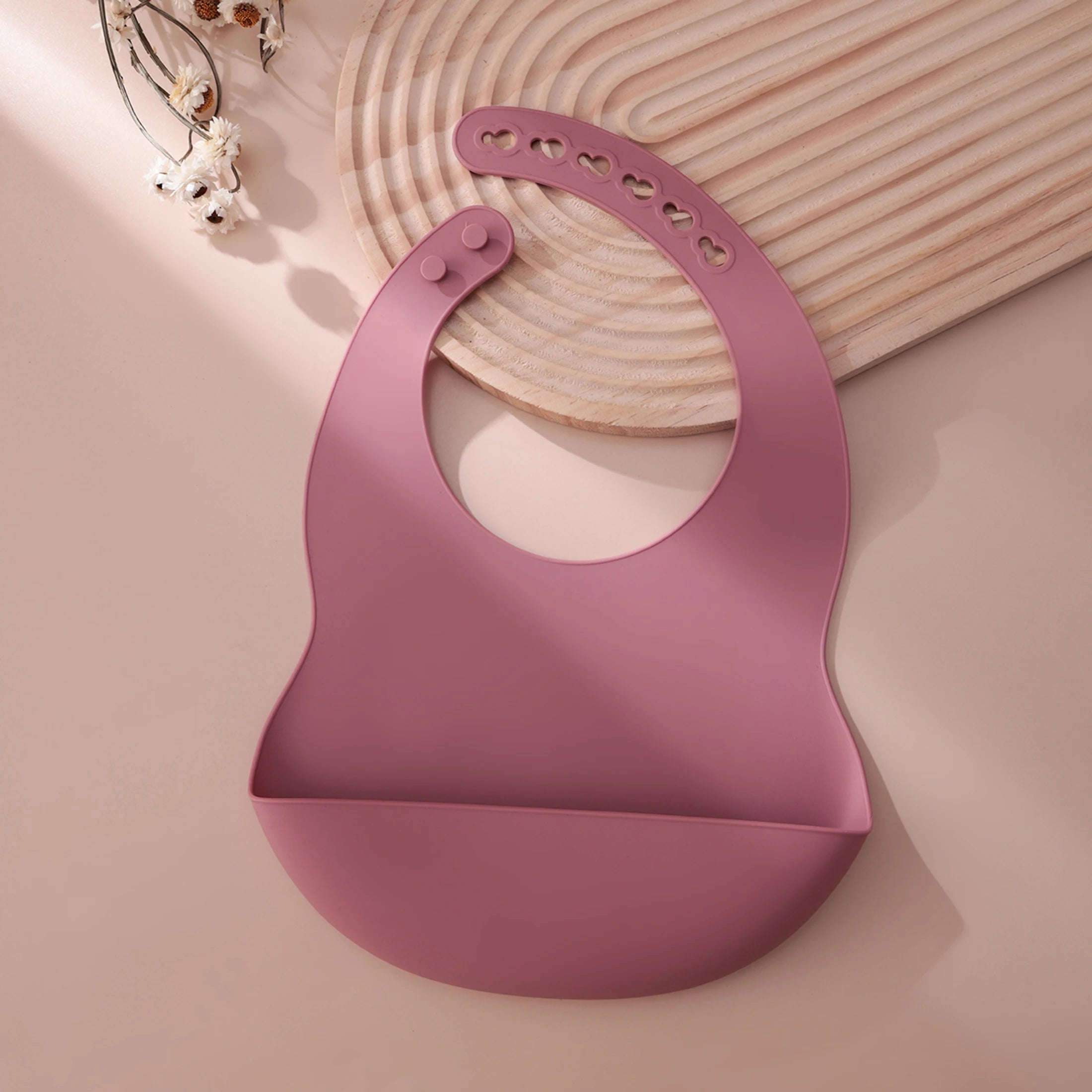 Silicone Baby Bib — Adjustable, Waterproof & BPA-Free