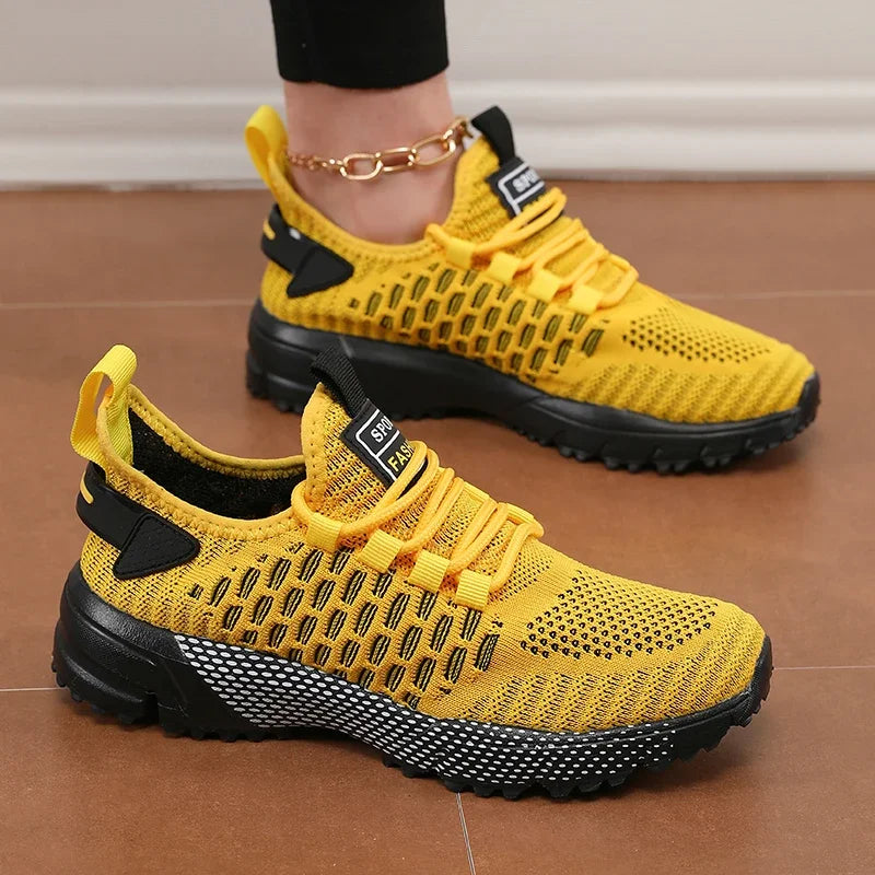 Women's Breathable Mesh Running Sneakers – Lightweight Summer Sports Shoes