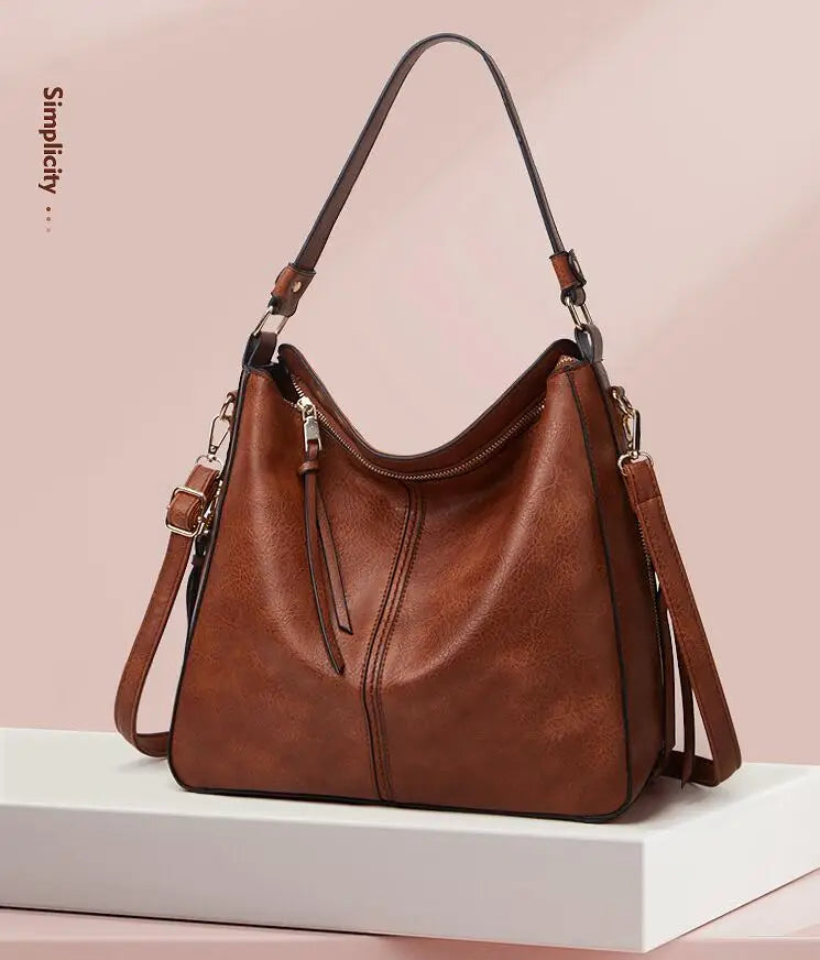 Women's Large Hobo Bucket Shoulder Bag