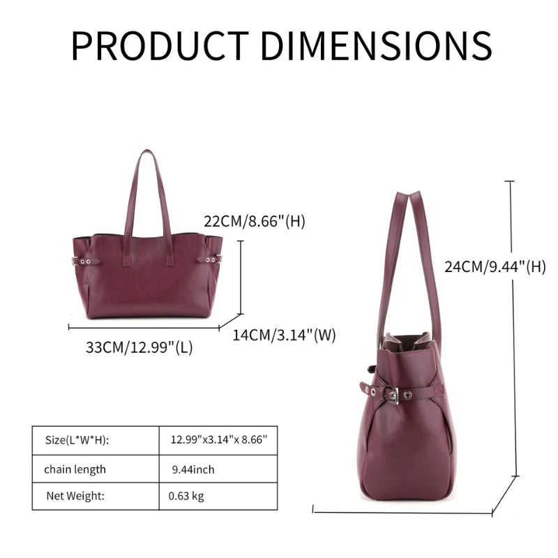 Women's Wing Style Tote Bag Set with Matching Purse