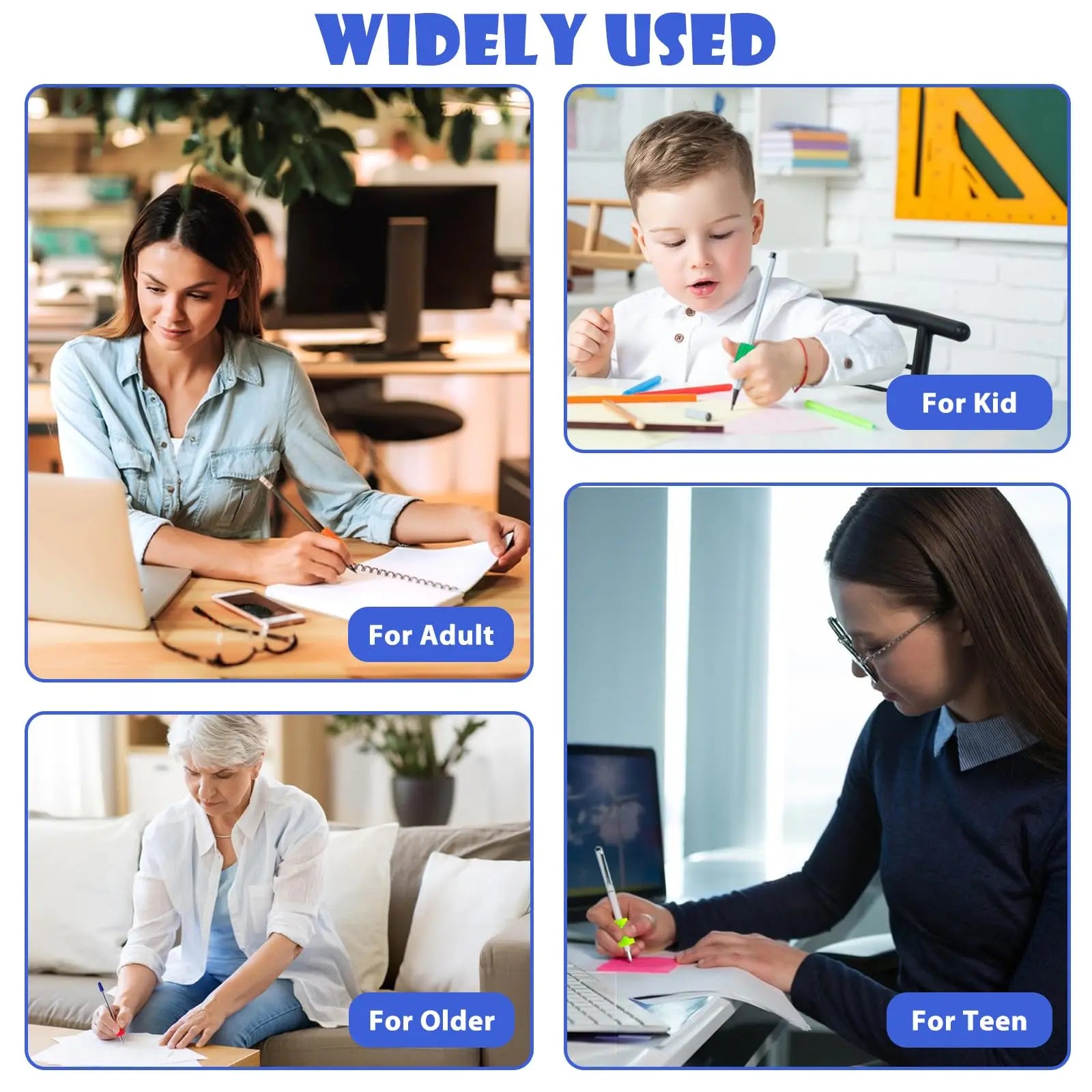 Stress Relief Pen Set Toy Silicone Silk Plush Pen Set Releases Pressure, Squeezes Creatively, Novel Stress Relief Toy Children's