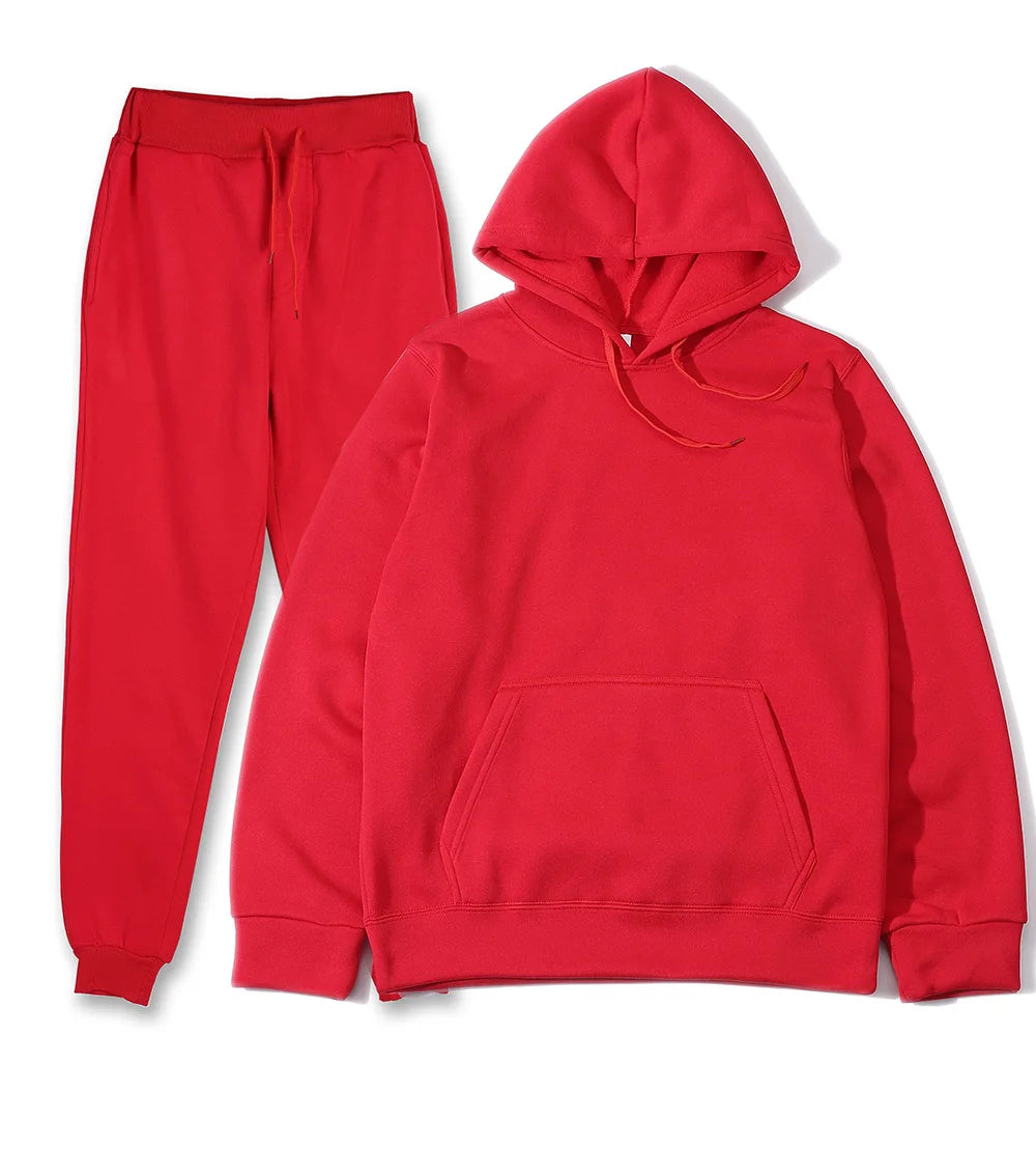 Men's Hoodie & Pants Sports Suit – Two-Piece Casual Running Set