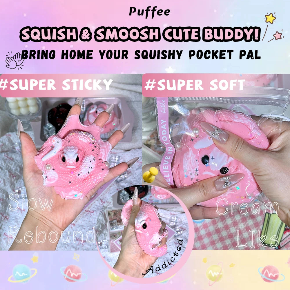 Hognose Design Food-grade Silicone Squishy Toy, Handmade Taba Squishy, Creamy Soft Adhesive Slow Rebound Squeeze Toy, Happy Game