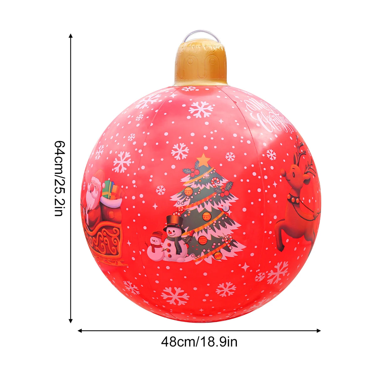 Large Inflatable Christmas Ornament Ball, 1 Piece