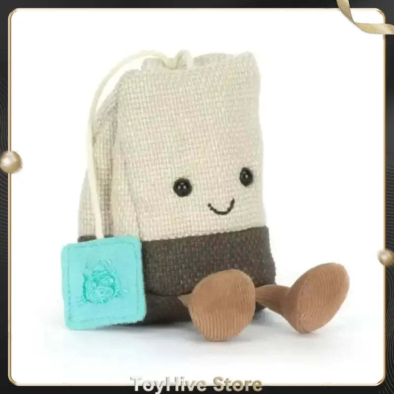 Jellycat-Style Tea Bag Plush Doll | Cartoon Interactive Soft Toy — Birthday, Christmas & Halloween Gift