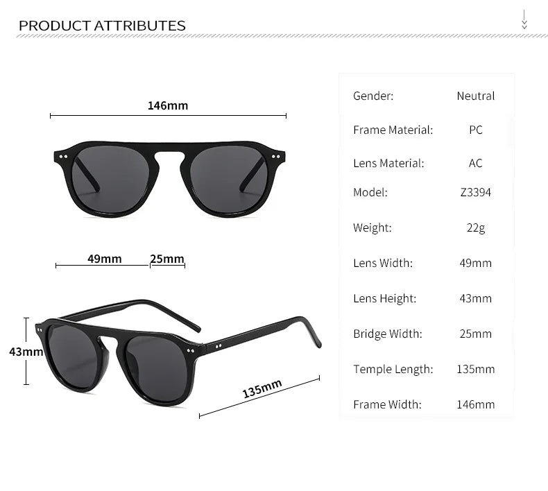 Sunglasses Men Square Sun Glasses For Men Retro Sunglasses Men/Women Brand Designer