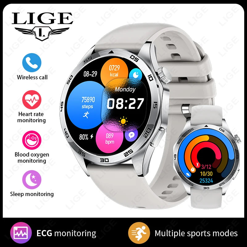 2026 Men New Smartwatch Bluetooth Call Waterproof Sports Fitness Smart Watches ECG Heart Rate Monitoring Health Smart Bracelets