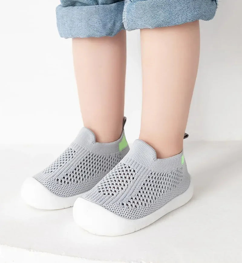 Toddler & Baby Breathable Knitted Slip-On Sneakers