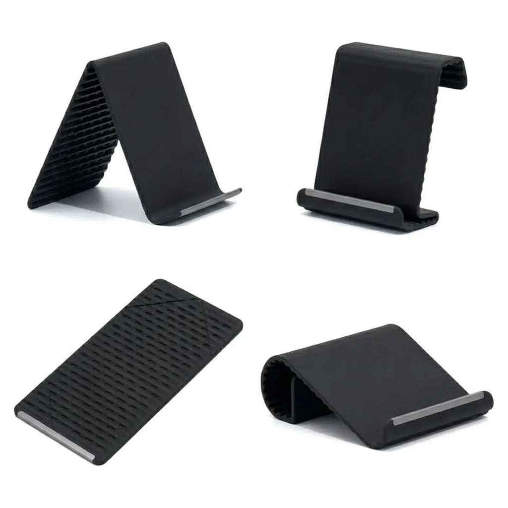 Portable Foldable Silicone Phone Holder, Bendable Freely into Any Shape, Multi-Angle Adjustable Stand for Mobile Phone Devices