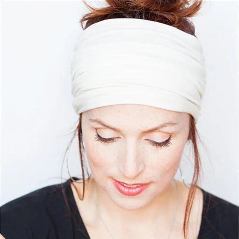 New Elastic Cycling Headband Women Fitness Headband Sweatband Fitness Headwrap Non-slip Bike Headwear Running Fitness Hairband