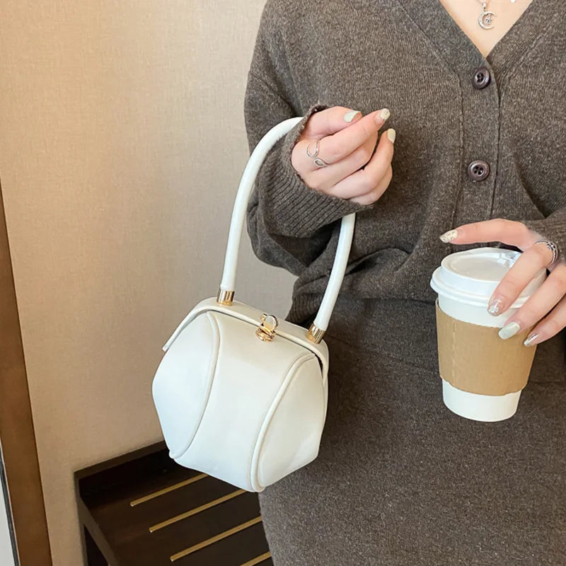 Women's Mini Bowling Round Shoulder Bag