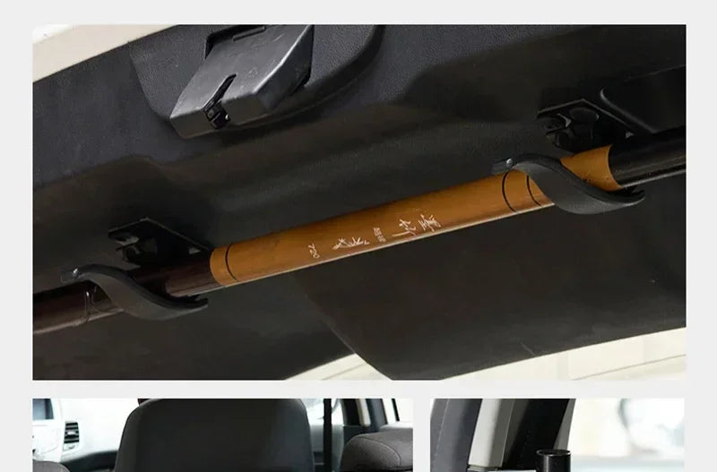 2-Pack Car Seat Back Hook & Umbrella Storage Organizer