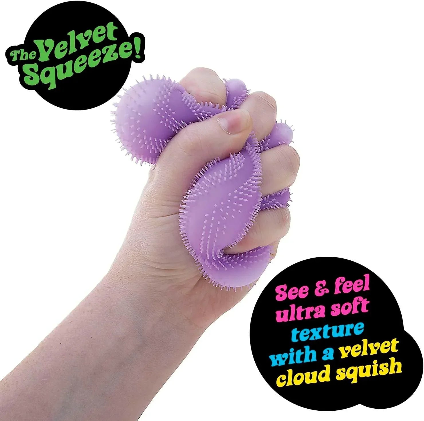 NeeDoh Fuzz Ball Blind Box Stress Relief Toy | Soft Squishy Desktop Ornament Squeeze Ball