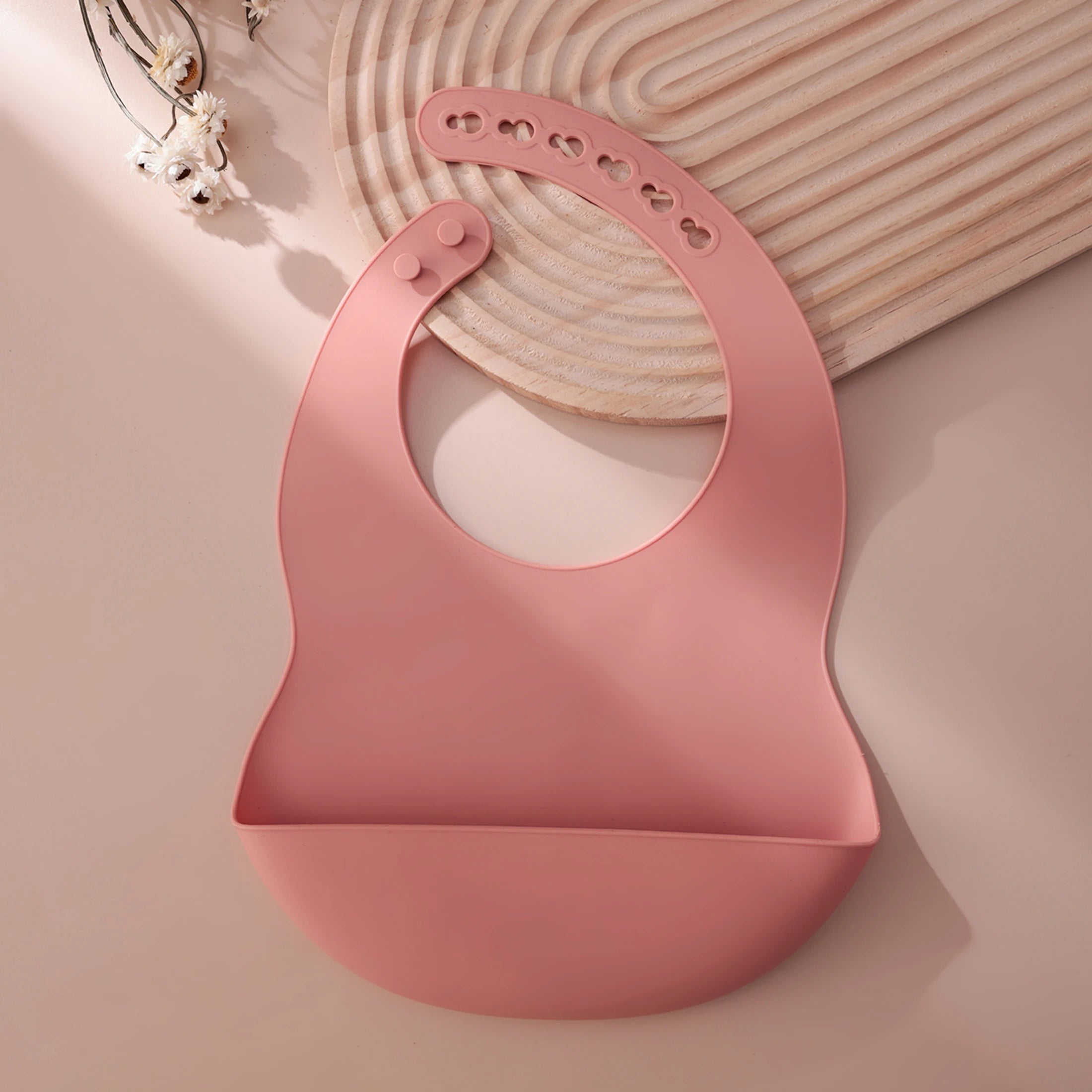 Silicone Baby Bib — Adjustable, Waterproof & BPA-Free