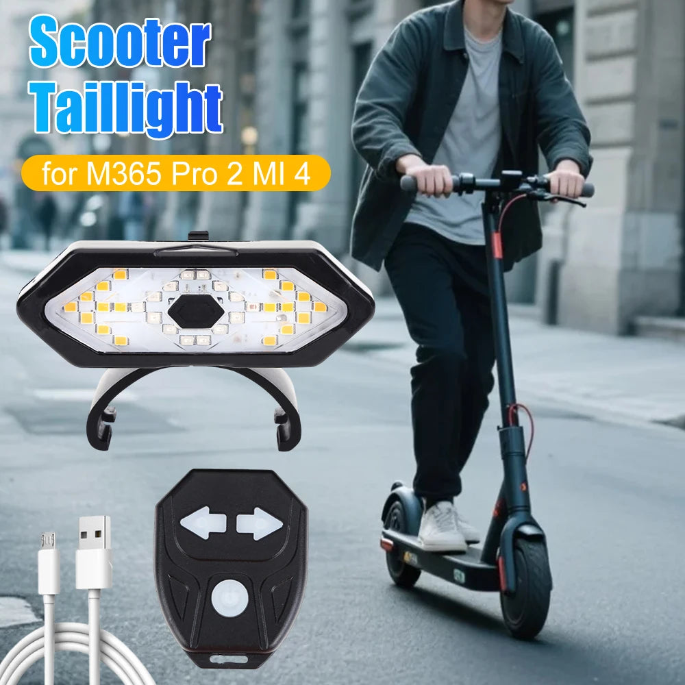 Scooter Turn Signal Safety Light – Wireless Remote LED Warning Lamp