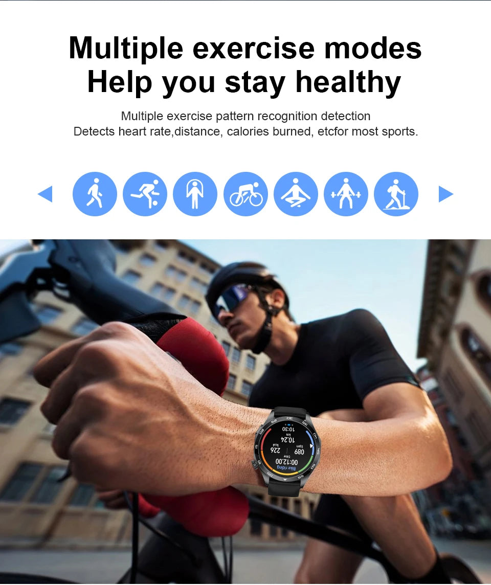 2026 Men New Smartwatch Bluetooth Call Waterproof Sports Fitness Smart Watches ECG Heart Rate Monitoring Health Smart Bracelets