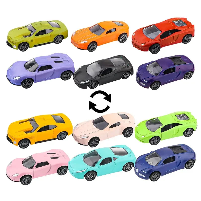 Color Change Cars Toy Vehicles in Water Color Changing Bath Toys Car Goodie Bags Fillers Funny Gift for Kids Themed Party Favors