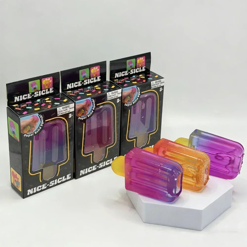 New NeeDoh Nice-Sicle Popsicle Sensory Squeeze Toy Super Stress ice lolly Relief for Kids Adults Summer Easfestival gifts 2026..