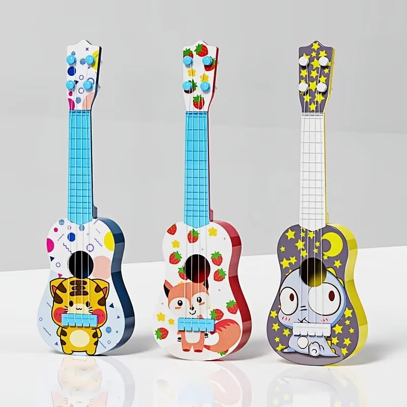 Blue Guitar Music Toy Suitable for Children Aged 0-3 And above Age Infants Early Education Musical Instrument Toy