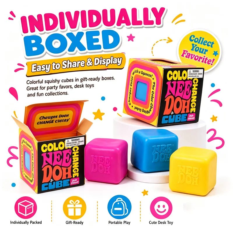 Color-Change Squishy Cube