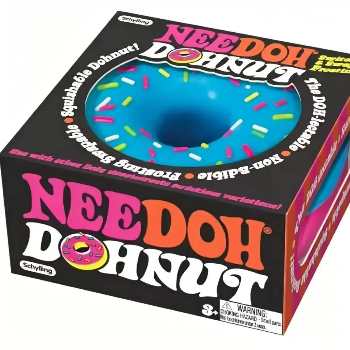 NeeDoh Dippin' Dazzler | Egg & Donut Squishy Stress Relief Toy | Slow Rebound Squeeze | Ages 14+