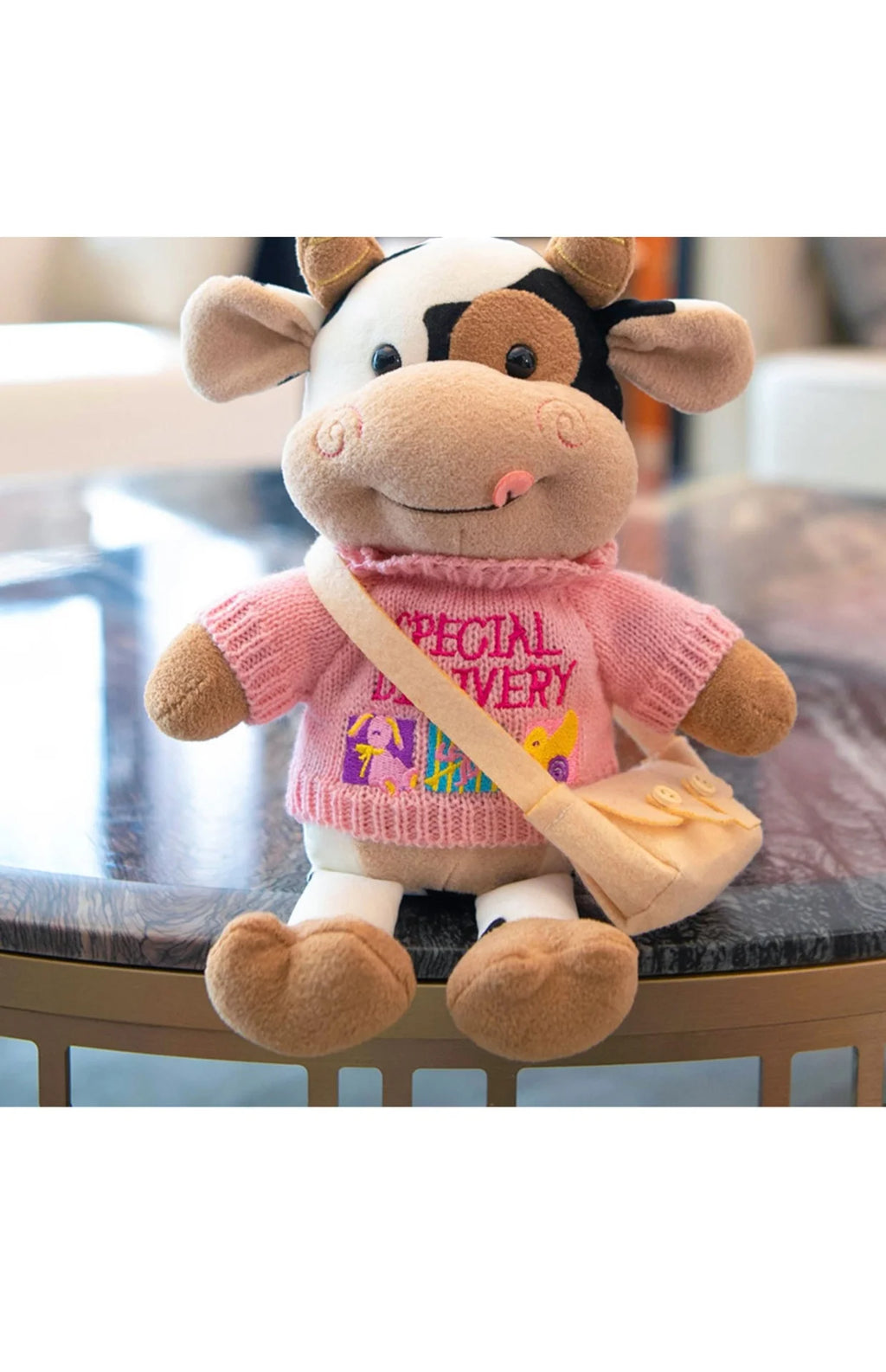 Cute Cow Plush Stuffed Animal Doll — 30cm