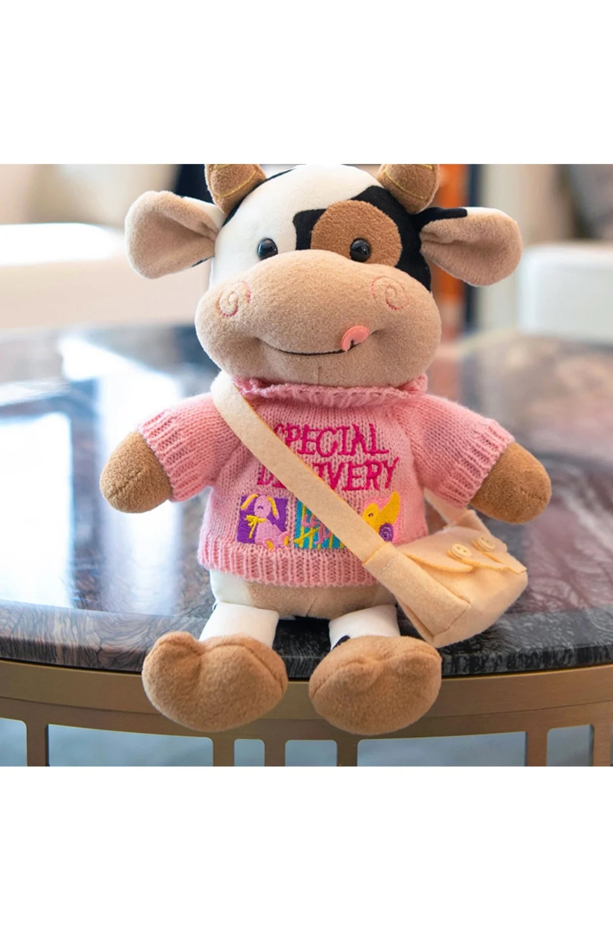 Cute Cow Plush Stuffed Animal Doll — 30cm