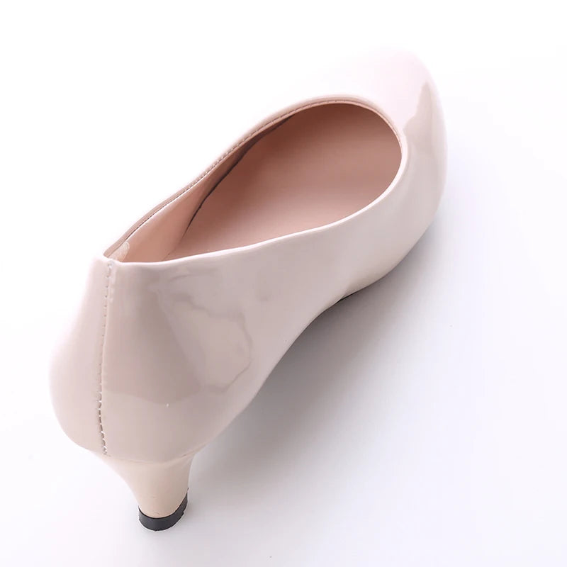 Women's Medium Spike Heel Round Toe Office Pumps