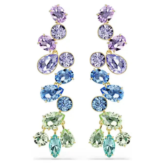 New Charms  Gradient Crystal Arrow Earrings Necklace Fine Jewelry Set Pearl Earrings Heart Bracelet Romantic Gift