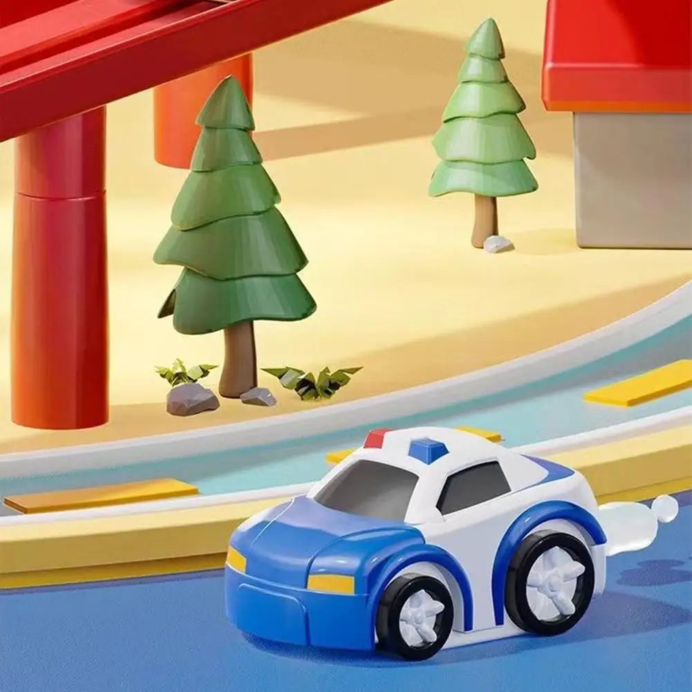 Electric Track Parking Building Car Toy Racing Rail Car Train Track Toy for Children Gifts Adventure Toys Brain Table Game