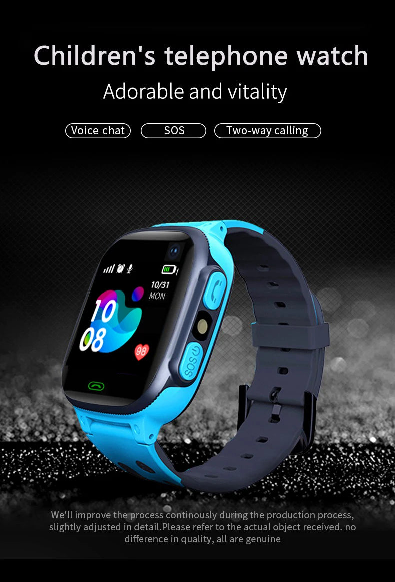 Kids Smart Watch 2026 Men Women 1.44 Inch HD Screen SOS GPS LED Flashlight Two-Waycalling Mathematical Calculation Smartwatch