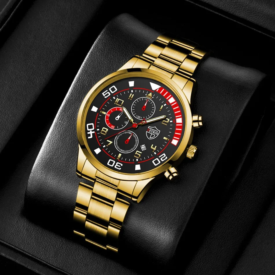Hot Selling 10 Pcs/set Watches for Men, Watch for Men, Alloy Strap Wrist Watch for Men, Outdoor Style Watch for Men