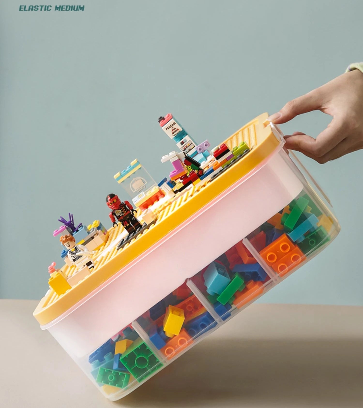 Lego Storage Box Building Block Organizer Particle Toy Jigsaw Puzzle Container Partition Lego Storage Bin Children Toy Organizer