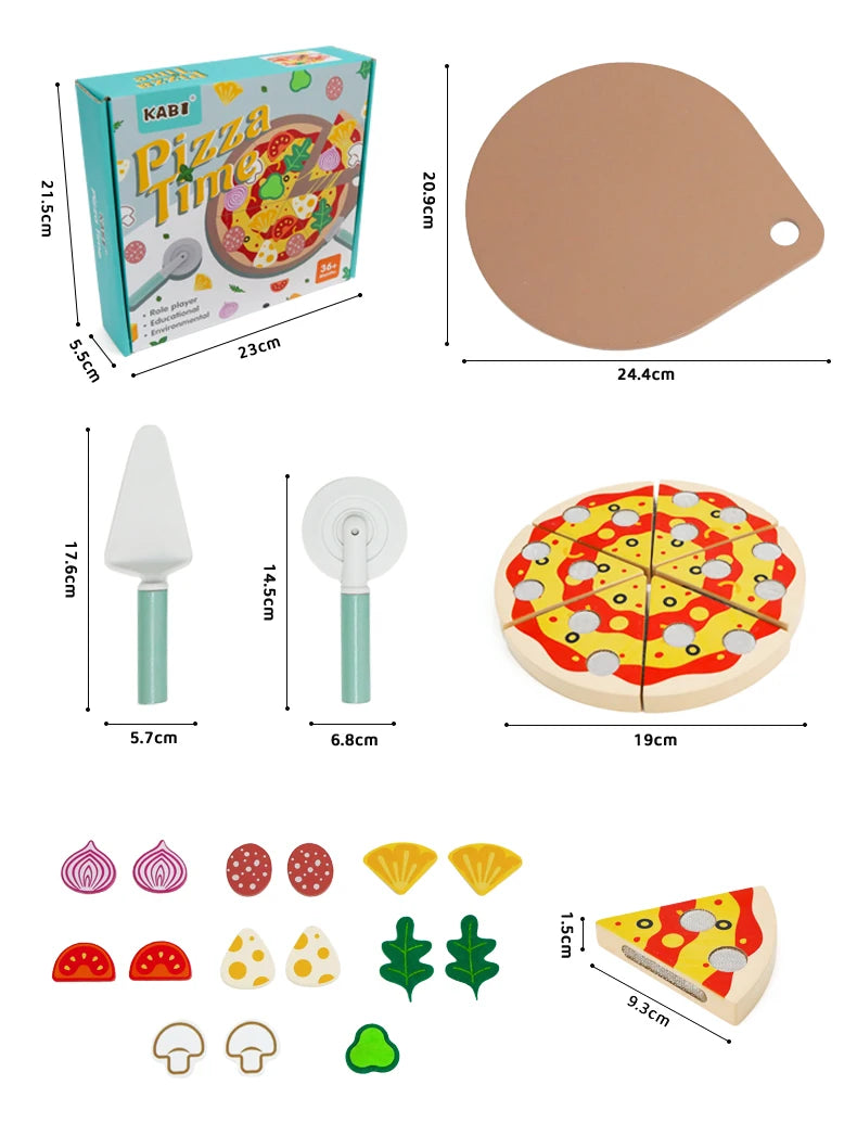 Tea Party Set Dessert Stand Playset ,Wooden Toys Pretend Play Food Kitchen Accessories for Toddler Tea Set Birthday Gift
