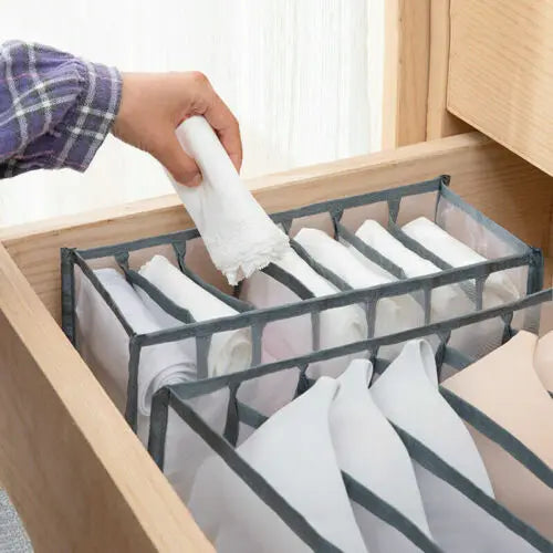 Underwear Drawer Organizer Storage Box Foldable Closet Organizers Drawer Divider Storage Boxes For Underpants Socks Bra