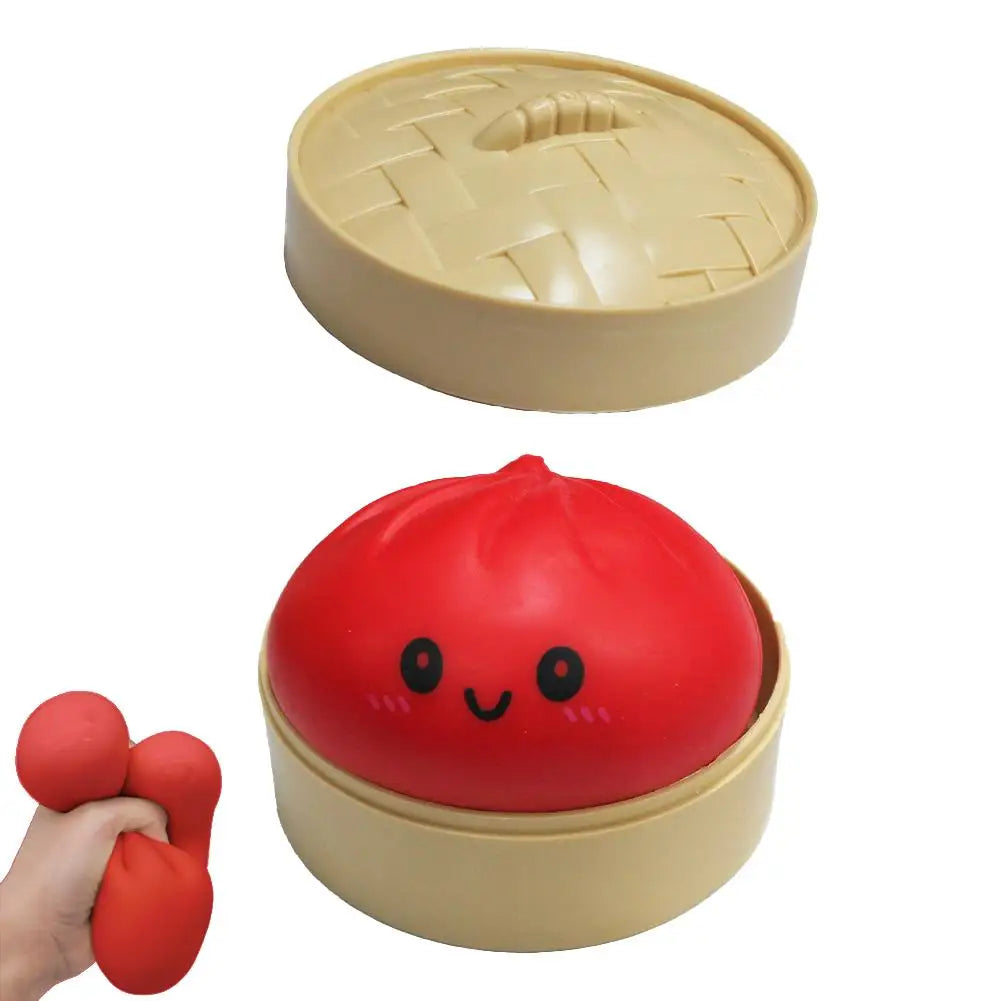 Squishy Dumpling & Baozi Sensory Dough Ball – Low Rebound Stress Relief Squeeze Toy
