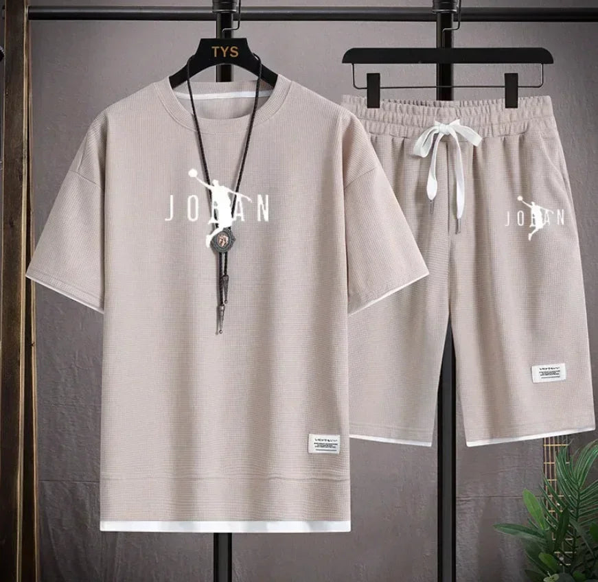 Summer men's suit brand new T-shirt clothing Designer clothing Fashion T-shirt blazer shorts 2-piece set