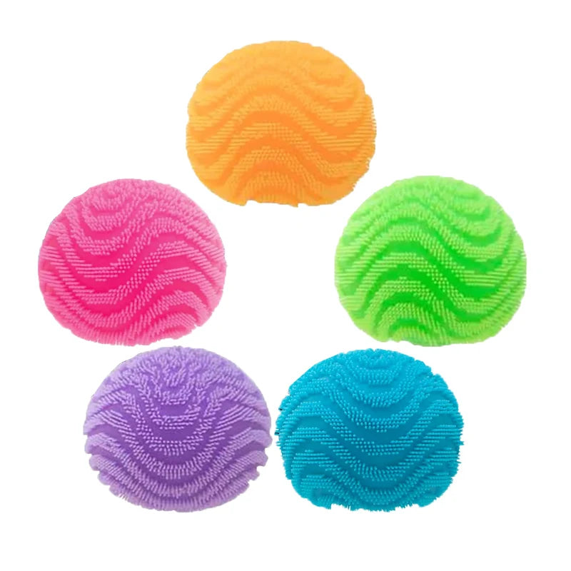 Schylling NeeDoh Fuzz Ball Wonder Waves | Textured Sensory Squeeze Toy | Stress Relief | Ages 12+