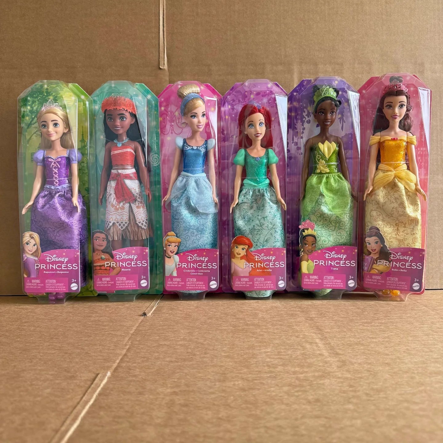 Disney Princess Posable Dolls | Snow White, Elsa, Cinderella, Belle, Rapunzel, Moana, Tiana & Ariel