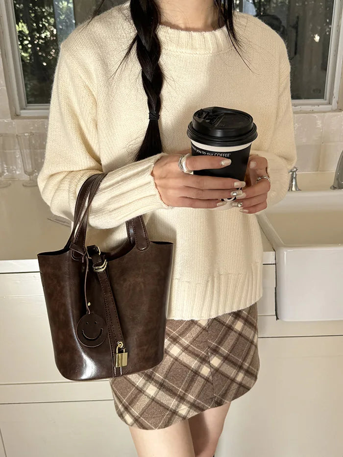 Women Bags Handbags Bucket Bag Shoulder Bag Crossbody Bag Fashion Bucket Tote Bag Leather Luxury Desginer Big Lady Hand Bags