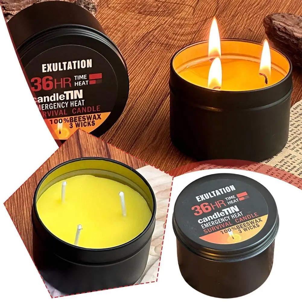 1/2/3pcs Emergency Candles 36 Hours For Party Decoration Religious Ceremonies Emergency Supplies No Electricity Lighting