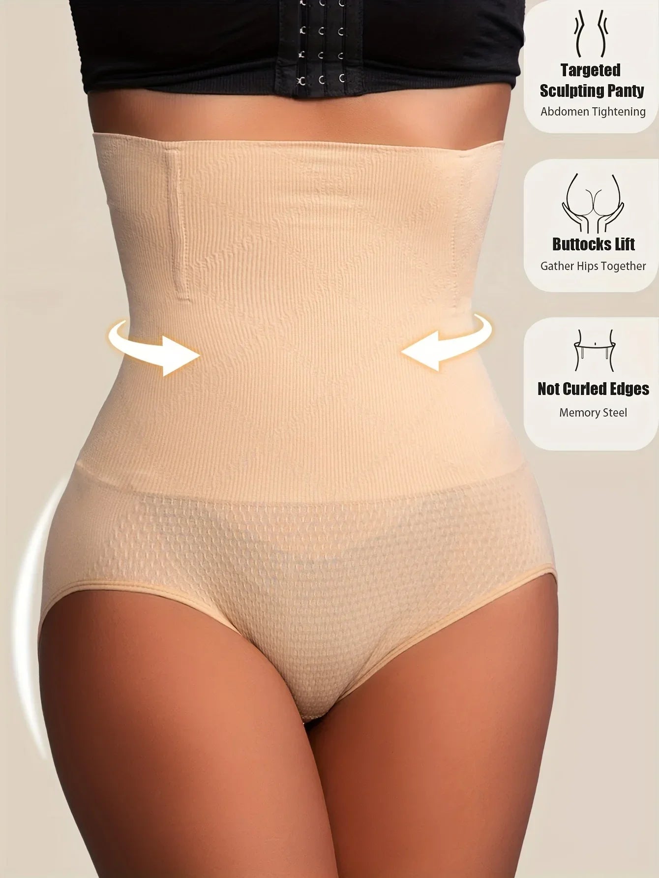 Slimming Shapewear for Women - Tummy Control High Waist Trainer with Butt Enhancer
