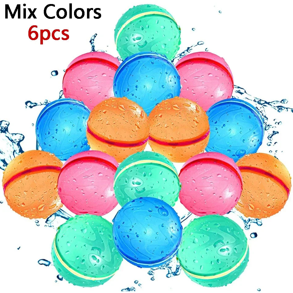Reusable Self-Sealing Water Balloons | Quick Fill Splash Balls | Kids Outdoor Fun | 4–50 Pack