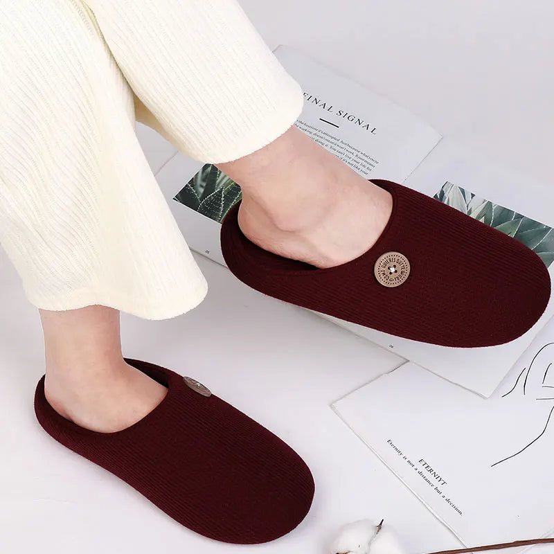 Classic Men Slippers Indoor Men Slippers Fashion Men House Slippers Outdoor Antiskid Soft Men Flat Slippers Winter Bedroom Shoes