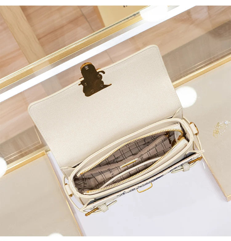 Women's Embroidered Floral Satchel Crossbody Bag