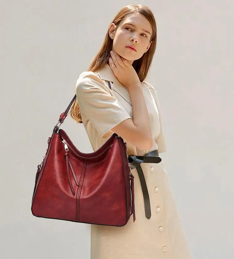 Women's Large Hobo Bucket Shoulder Bag
